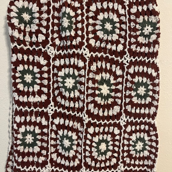 Shabby Chic Other - Shabby Chic Cotton Crocheted Flowers Throw/Blanket